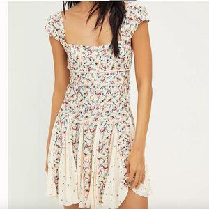 BRAND NEW - Free People Ponderosa Mini Dress in Peach Combo